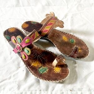 Spring Step L'Artiste Santorini Toe Ring Sandals Size 9.5